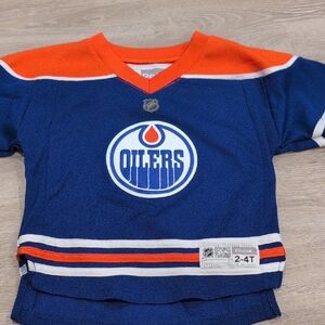 Reebok Kids Blue and Orange Hockey Jersey
